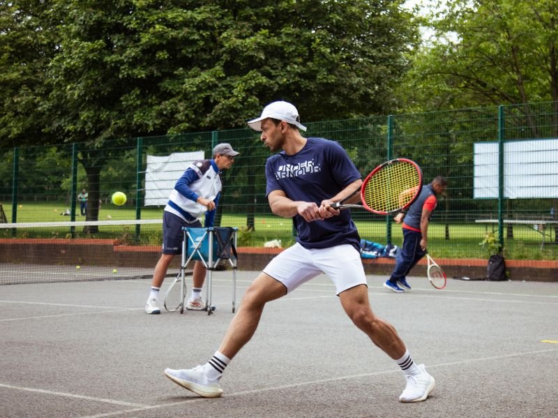 Adult tennis lessons