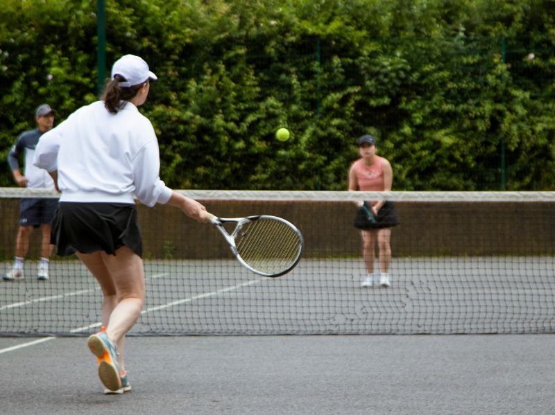 Adult tennis coaching
